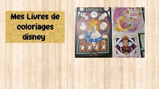 (vlog 101 ) Mes livres Disney ( 10 livres ) + colos de fait dedans #coloriagepouradulte