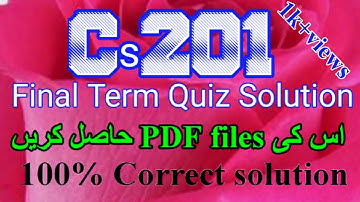 cs201 final term preparation 2022 | #cs201 @mnheroboss9969