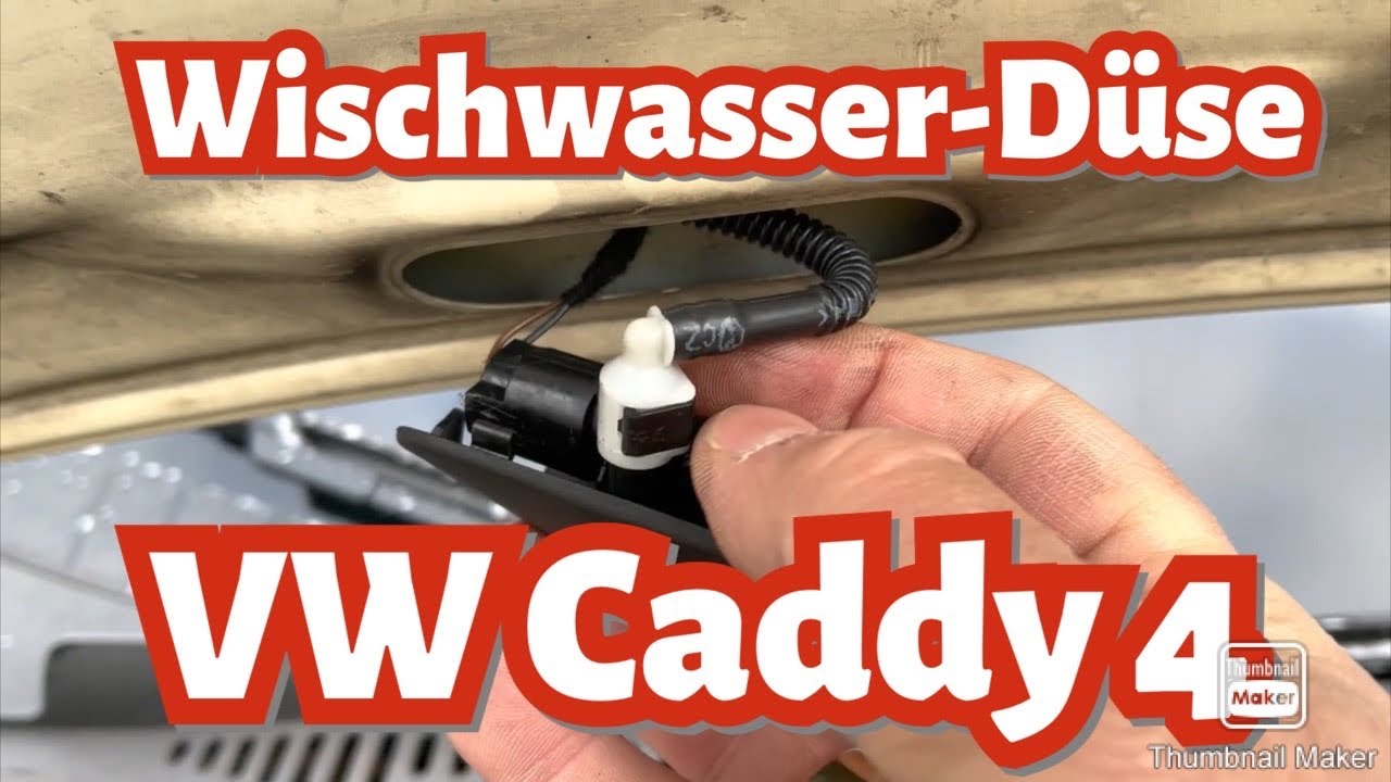 VW Caddy 4 - Spritzwasserdüsen reinigen / reparieren 