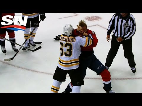 Brad Marchand Feeds Lars Eller For Taunting Bench