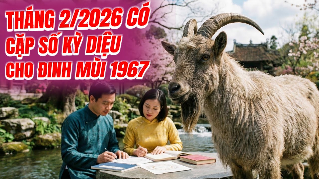 Lục Hợp Cát Tường! Tử Vi Đinh Mùi 1967 Đón Dòng Chảy Thịnh Vượng Tháng 2/2026 Đầu Xuân!