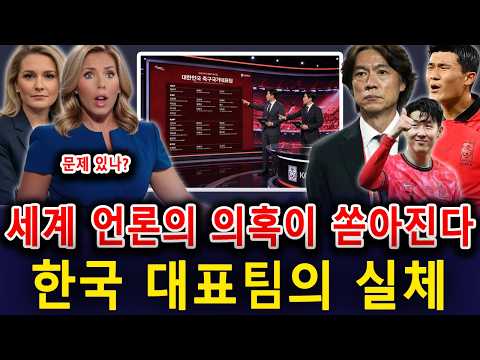 세계 언론의 의혹이 한국을 포위했다… 2026 월드컵 한국 대표팀의 충격적인 실체