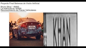 Reconocimiento de placas vehiculares Sistemas de Visión Artificial