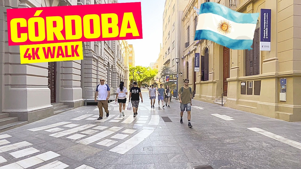 Cordoba Argentina 4K Walking Tour 🇦🇷