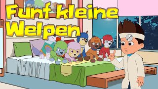 Fünf kleine Welpen | Kinderlieder