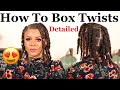 How To Do Box Twists on Natural Hair As A Protective Style | Natural Hair Styles