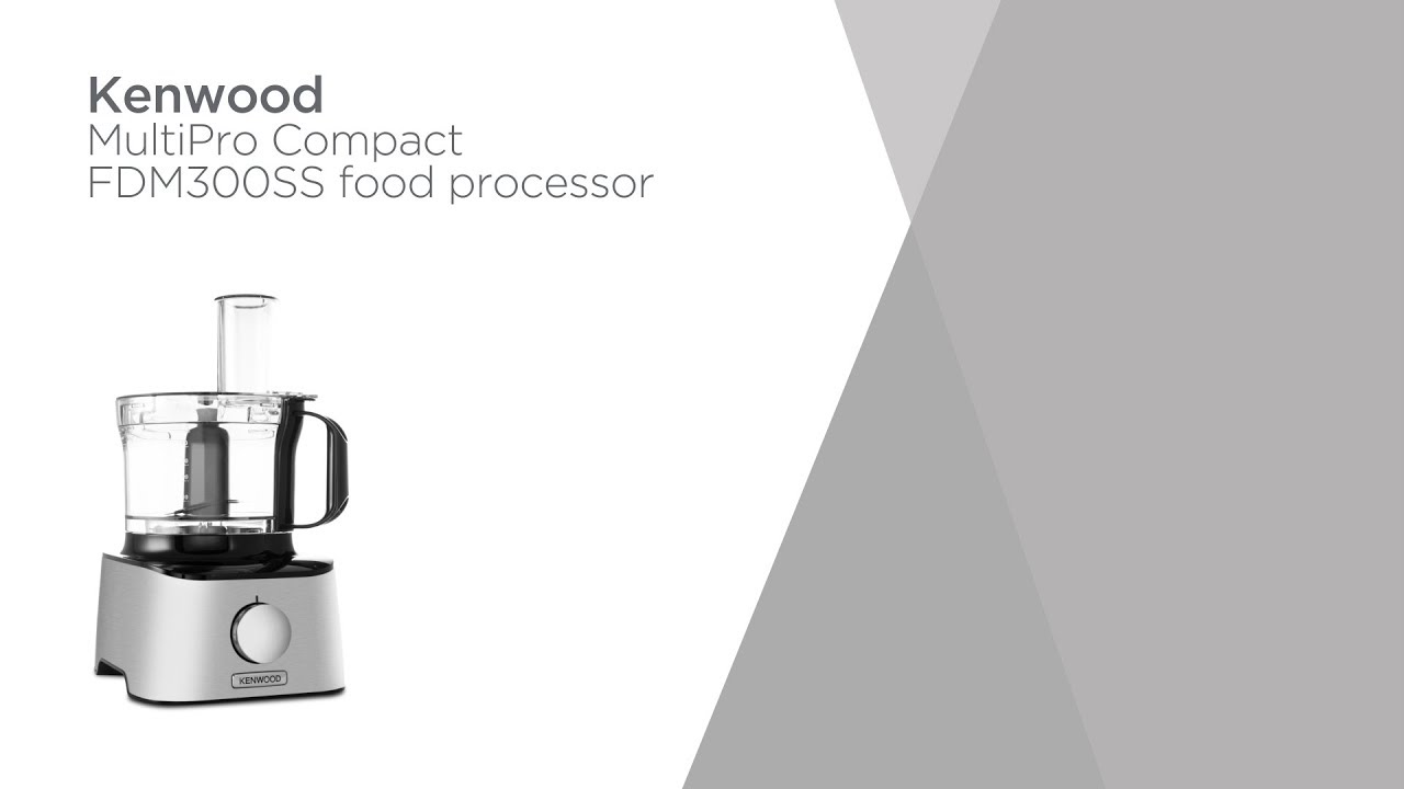 Kenwood FDM300SS NEUF 800 W 2.7 L Multipro Compact Aliments Mixeur processeur mélangeur 