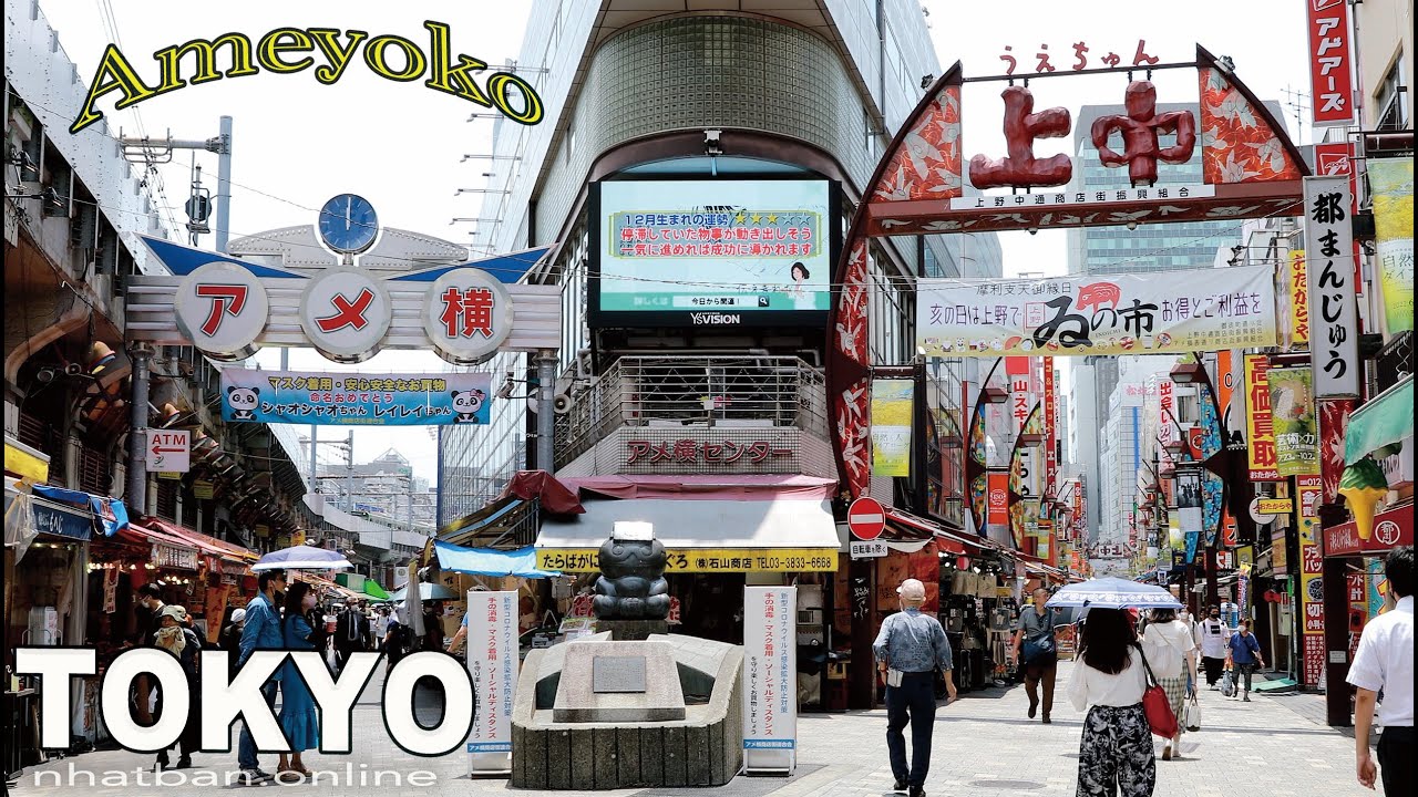 Tokyo Ueno Shopping Street Ameyoko - 東京上のアメ横 - Japan walk video |  #explorejapan #tokyo #4k - YouTube