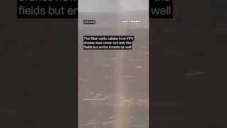 Fiber Optics Cables From FPV Drones Cover Entire Forests on Ukrainian Frontline #warinukraine