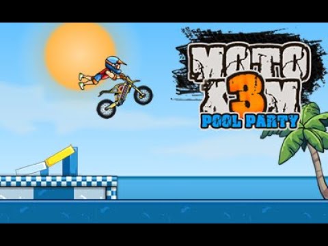 Moto X3m Pool Party All Levels * Gameplay * 