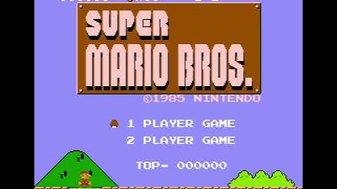 Super Mario Bros. one screen puzzle (custom level)