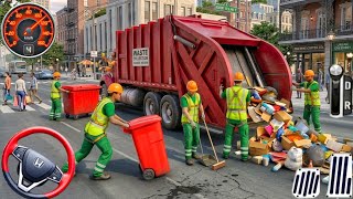 New Garbage Trash Truck Realistic Driving 3D - New City Road Garbage Dumper Truck - Android Gameplay