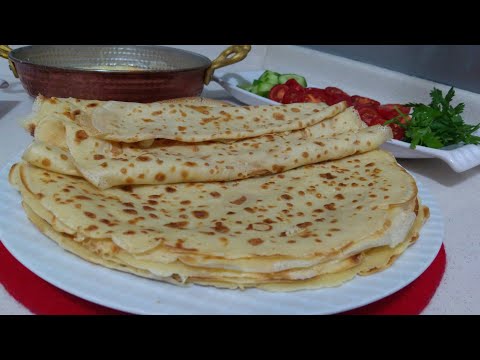 KAHVALTILIK BÖREK TADINDA KREP TARİFİ - Kolay krep nasıl yapılır - Börek tarifleri.. 