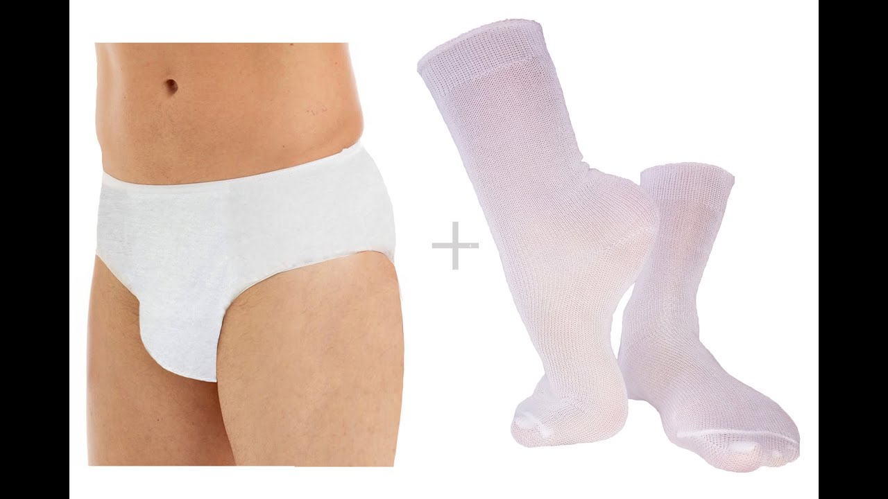 Underworks Cotton Disposable Underwear and Disposable Socks