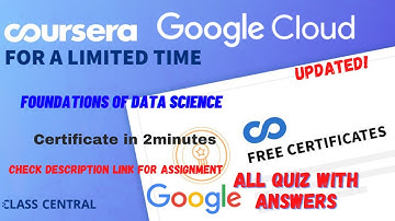 Foundations of Data Science, (week1-5) All Quiz Answers.#coursera #learning #quiz #mr  #quizanswers
