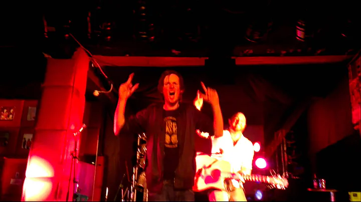 Drunk man rushes the stage at Casey Dean gig