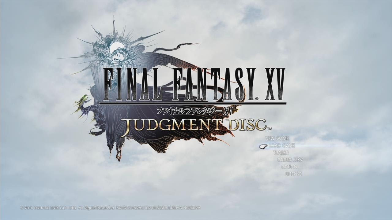 Ff15体験版 Final Fantasy Xv Judgement Disc ジャッジメントディスク タイトル画面bgm Youtube