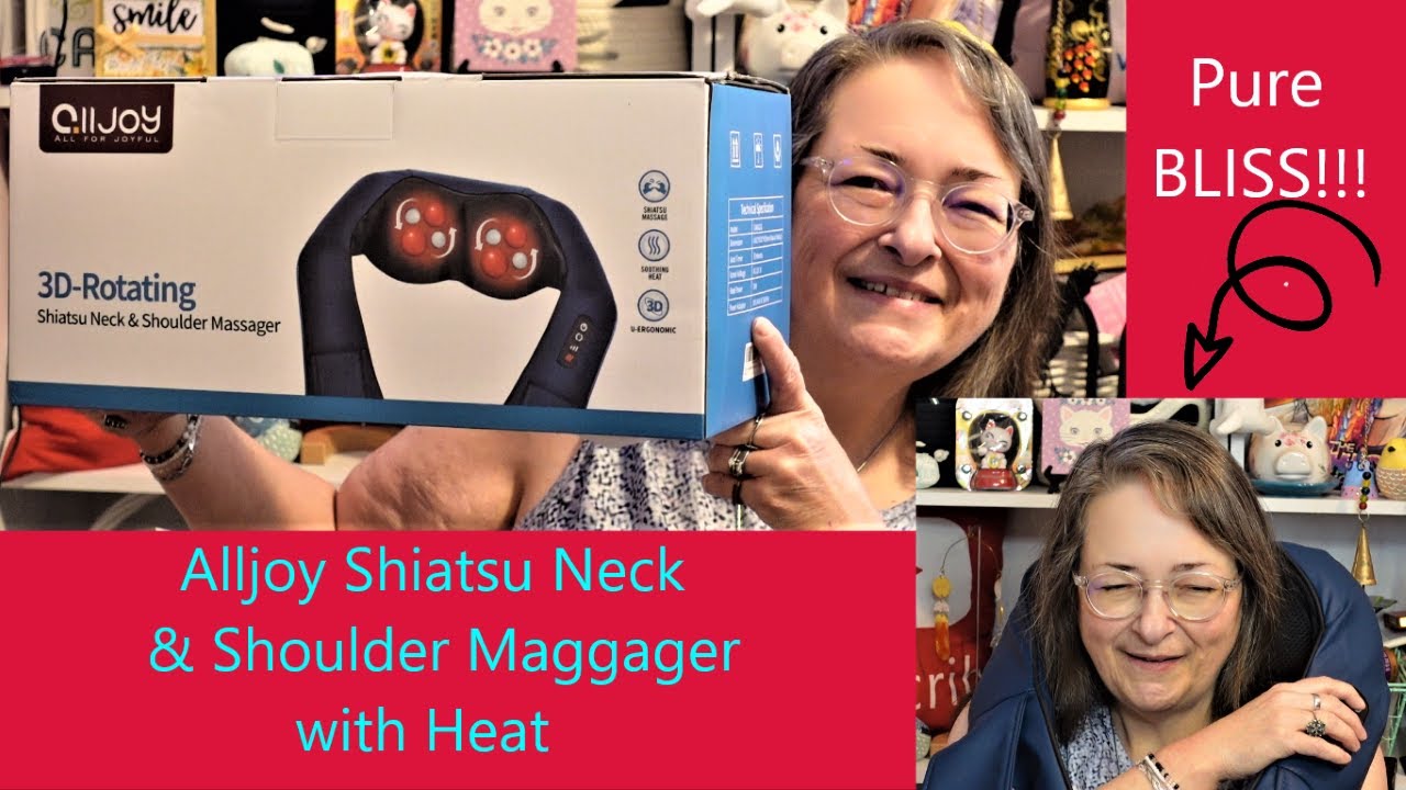 Neck Shoulder Massager Shiatsu Back Neck Massager With Heat - Temu