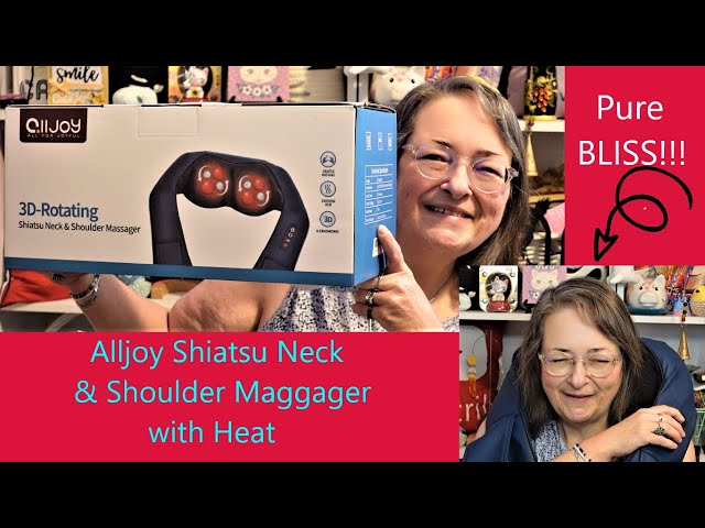  ALLJOY Cordless Shiatsu Neck and Back Massager with