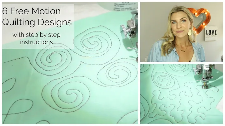 6 Simple Free Motion Quilting Design Tutorials