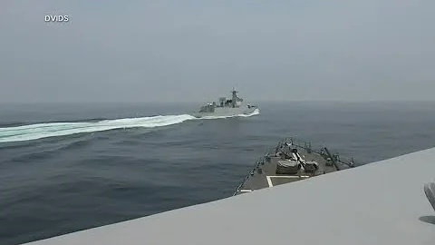 US releases video showing close-call in Taiwan Strait with Chinese destroyer - DayDayNews