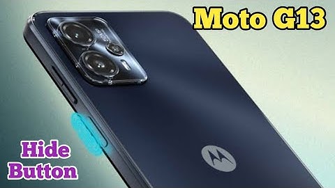 Back Button Setting In Moto G13, How To Hide Back Button In Moto G13, Navigation Button Setting