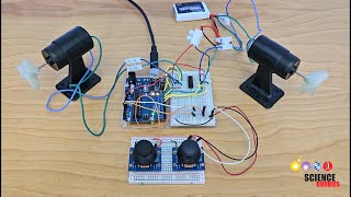 Arduino DC Motor Control with Analog Joysticks