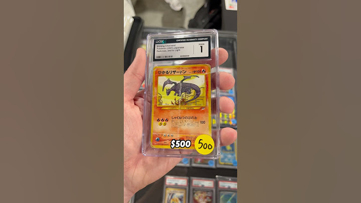 $500 CGC 1 Shining Charizard Pokemon Card