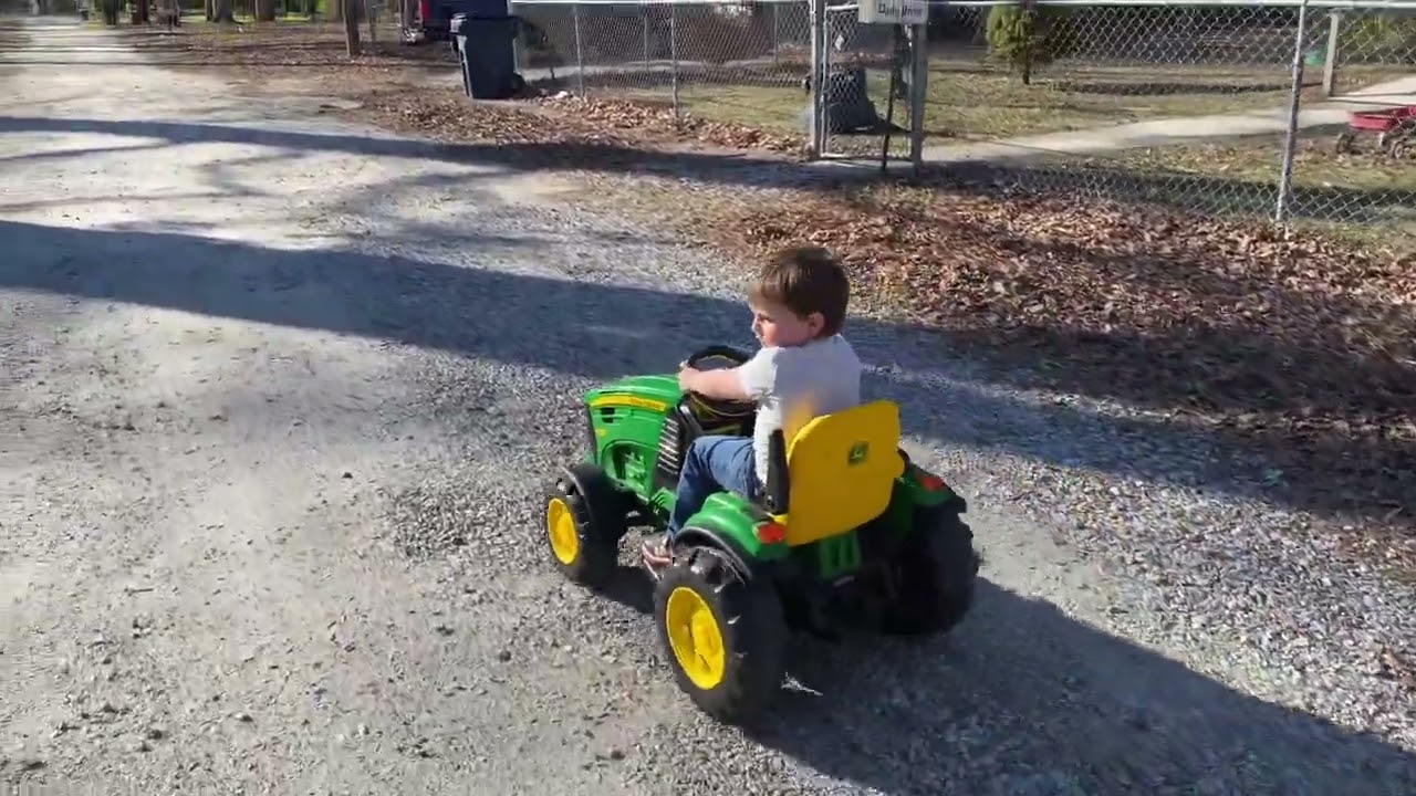 Bradley and his tractor