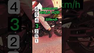 Maximum speed for each gear on a Kawasaki Ninja H2R screenshot 5
