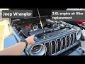 3.6L Engine air filter replacement Jeep Wrangler 2026