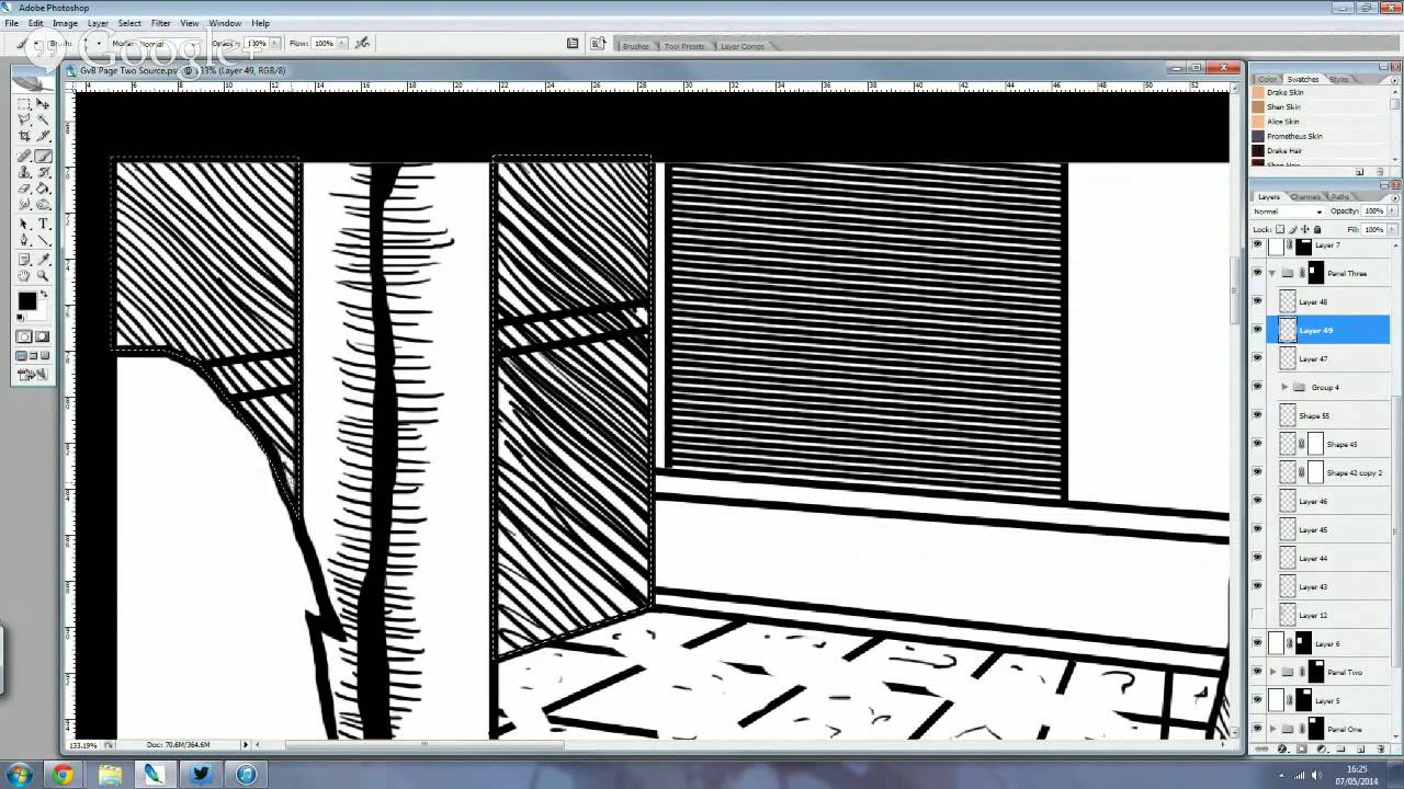 Comic Art Creation Livestream: Gun Vs Blade