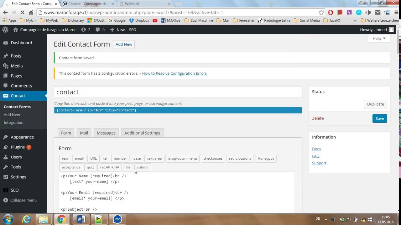 Wordpress письмо. Contact form 7 не отправляет письма WORDPRESS. Как в contact form 7 добавить свою почту. How to s2013.