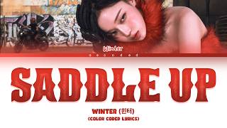 aespa(에스파) 'Saddle Up(WINTER Solo)' Color Coded Lyrics   Adlibs