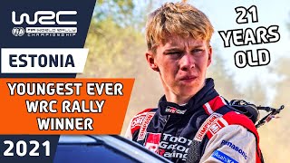 First WRC Rally Win by Rovanperä, aged 21! - WRC Rally Estonia 2021