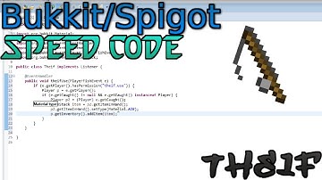 [Minecraft Bukkit/Spigot] Thief Speed Code