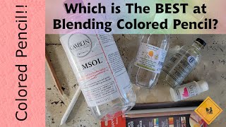 The BEST way to blend colored pencils?!