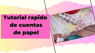 Tutorial Rápido: Cómo Hacer Cuentas de Papel en Forma de Lágrima