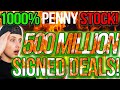 EMERGENCY STOCK UPDATE! 💥 .005 PENNY STOCK IS EXPLODING! + 500 MILLION IN DEALS SIGNED! 🚀