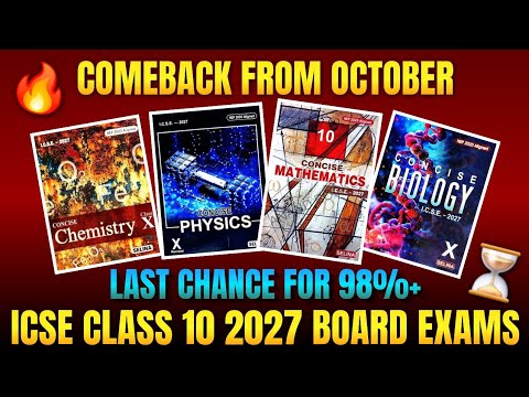 Score 98%+ In Boards Starting From October✨️ ICSE Class 10 2027 Board Exams
