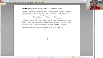Abstract Algebra: Direct Products and Abelian Groups - Fund Thm of Finitely Generated Abelian Gps