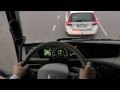 Volvo demonstrerer EmergencyBrake- og CollisionWarning-systemet.