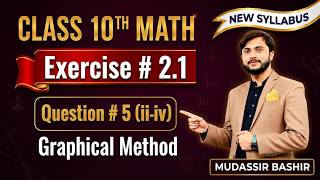 Lec # 37 | Math 10th New Syllabus | Ex # 2.1 | Question # 5 (ii-iv) | What is Graphical Method 