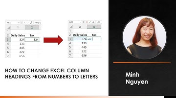 How to change Excel column headings from numbers to letters