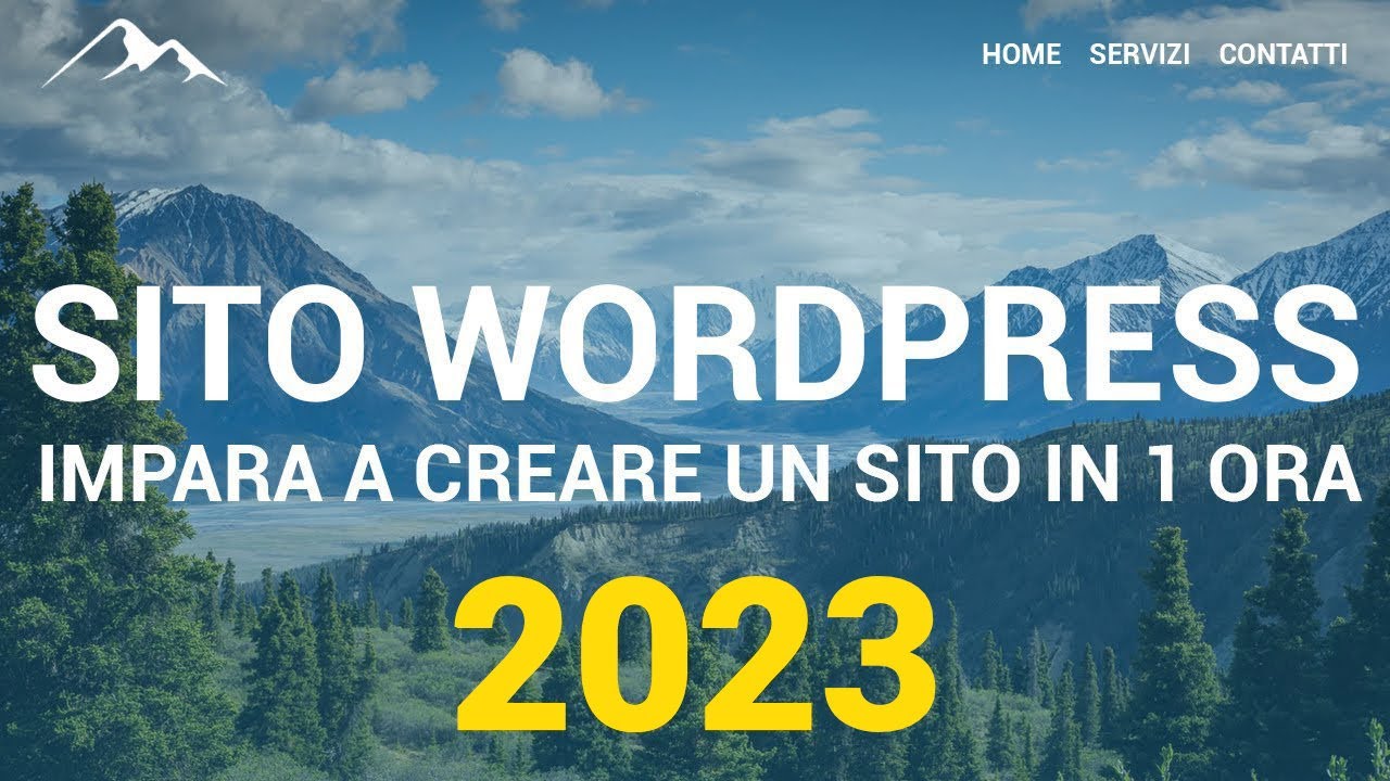 Come creare un sito con Wordpress in un'ora (2023)