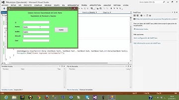 Parte Final de conexion a SQL mediante FRAMEWORK ODBC(Visual Studio 2012)