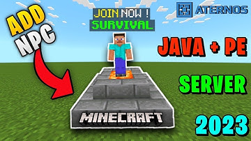 How to add Npcs like Hypixel in your aternos server | How to add Npc in aternos server | Znpc Plugin