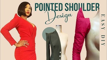 POINTY SHOULDER PATTERN TUTORIAL | Cutting and Stitching
