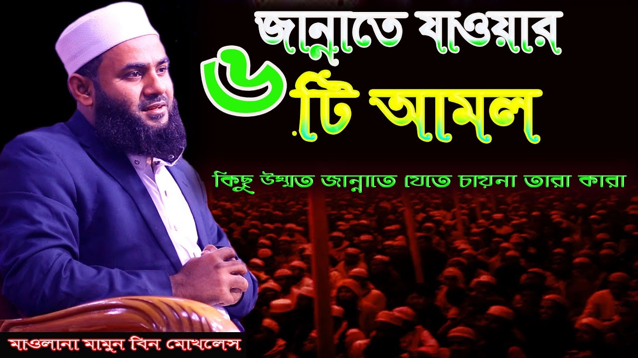 কিছু উম্মত জান্নাতে যেতে চায় না তারা কারা, জান্নাতে যাওয়ার ৬টি আমল, মাওলানা মামুন বিন মোখলেছ