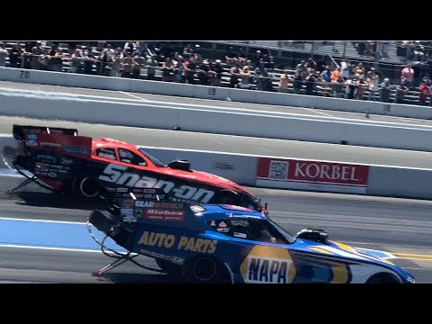 NAPA VS SNAP ON funny car drag racing NHRA